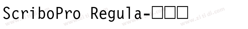 ScriboPro Regula字体转换 ScriboPro Regula字体转换